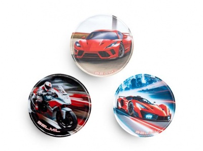 Matrica, tépőzáras, Classy Plus táskához, BELMIL "No Limit" versenyautó