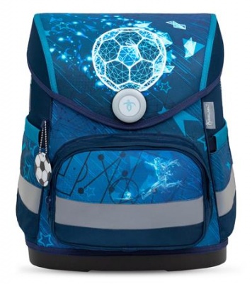 Iskolatáska, mágneszárral, BELMIL "Compact Footballers", foci