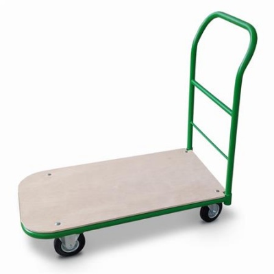 Szállítókocsi, kézi, 200 kg teherbírás, zöld-barna