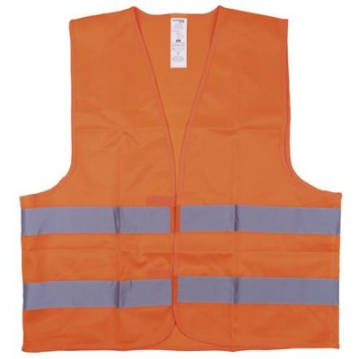 Mellény, jól láthatósági, L méret, DONAU "Safety", narancssárga