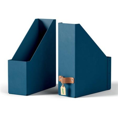 Iratpapucs, karton, 100 mm, LEITZ "Puro", óceánkék