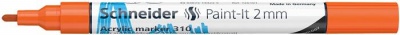 Dekormarker, akril, 2 mm, SCHNEIDER "Paint-It 310", narancssárga