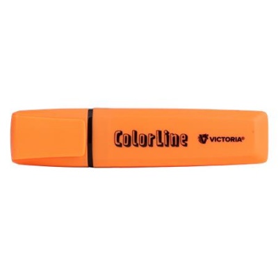 Szövegkiemelő, 1-5 mm, VICTORIA OFFICE, "ColorLine", narancssárga